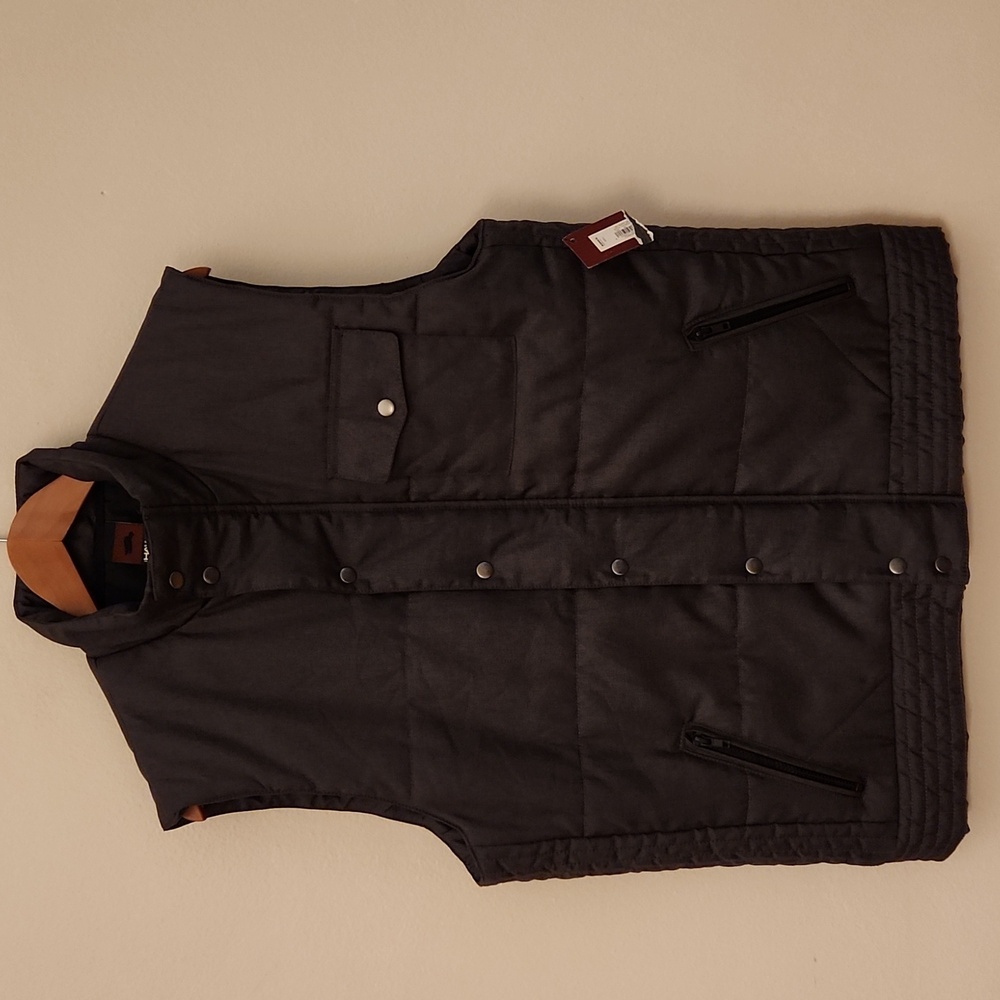Tony Hawk Young Men's Burnt Ash Full Zip Insulated Vest
